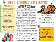 Lake Buena Vista Factory Stores Thanksgiving Email Blast